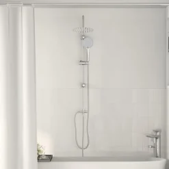 vidaXL Douche systeem Zilver 47 x 20 x 95 cm Roestvrij staal