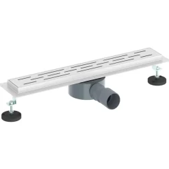 vidaXL Doucheafvoer Glasdeksel met 360° Sifon Zilver 50 cm