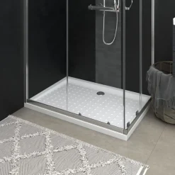 vidaXL Douchebak met noppen 70x100x4 cm ABS wit