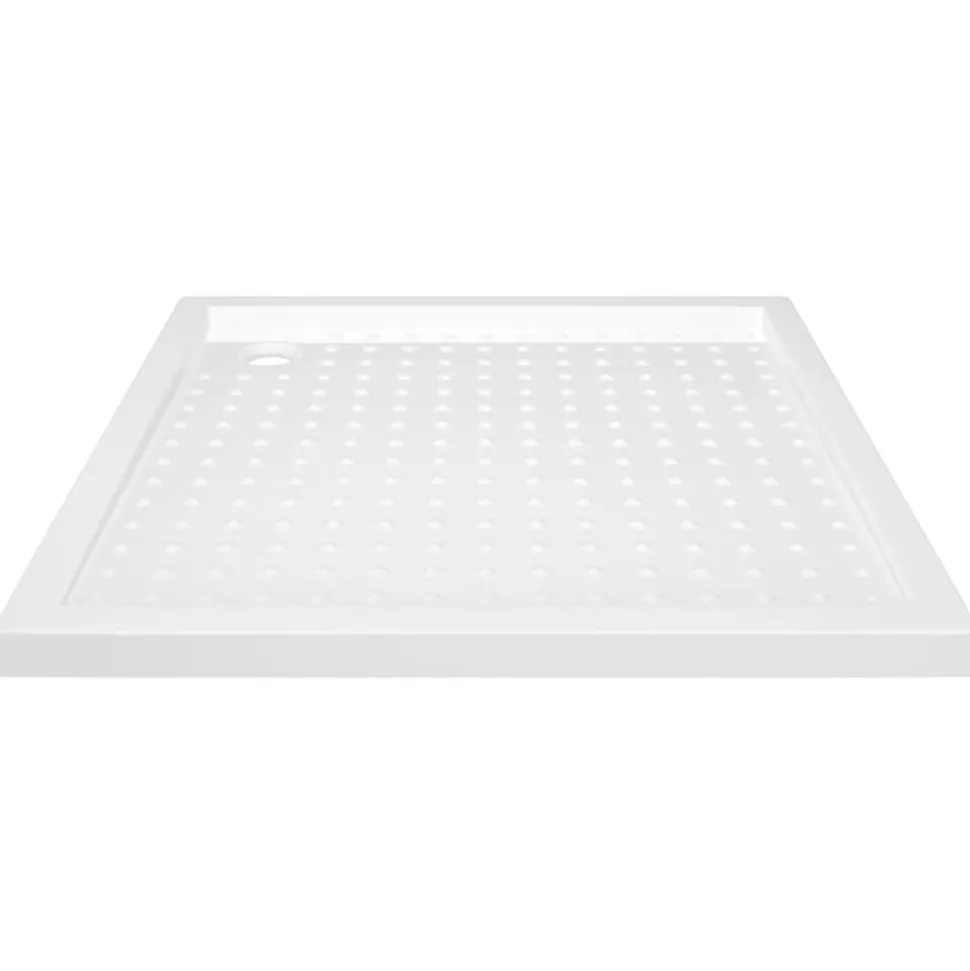vidaXL Douchebak met noppen 80x80x4 cm ABS wit