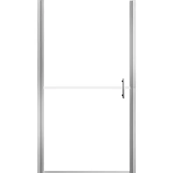 vidaXL Douchedeur mat 81x195 cm gehard glas