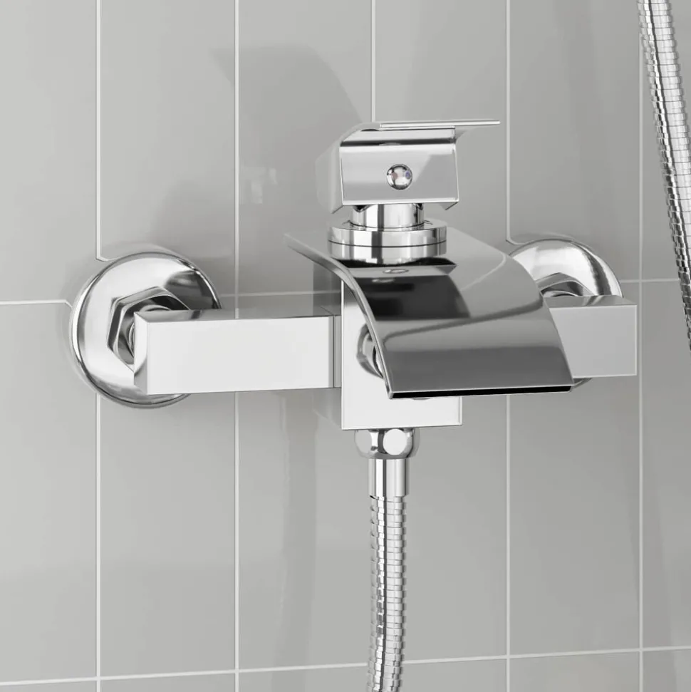 vidaXL Douchemengkraan Chroom G 1 / 2 inch