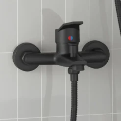 vidaXL Douchemengkraan Zwart G 1 / 2 inch