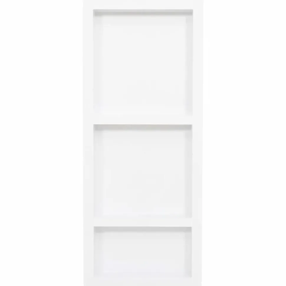 vidaXL Douchenis met 3 vakken 41x99x9 cm hoogglans wit