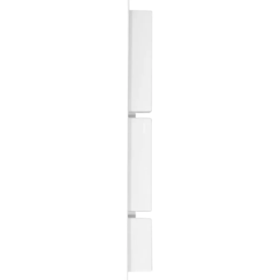 vidaXL Douchenis met 3 vakken 41x99x9 cm hoogglans wit