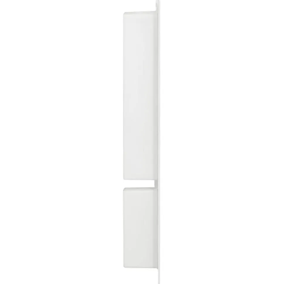 vidaXL Douchenis met 2 vakken 41x69x9 cm hoogglans wit