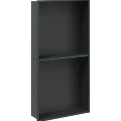 vidaXL Douchenis 32x62x9 cm roestvrijstaal matzwart