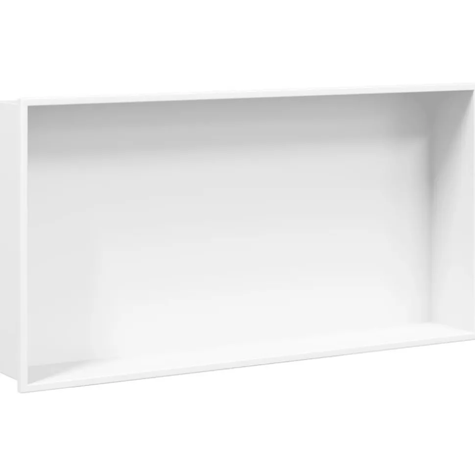 vidaXL Douchenis 62x32x9 cm roestvrijstaal matwit