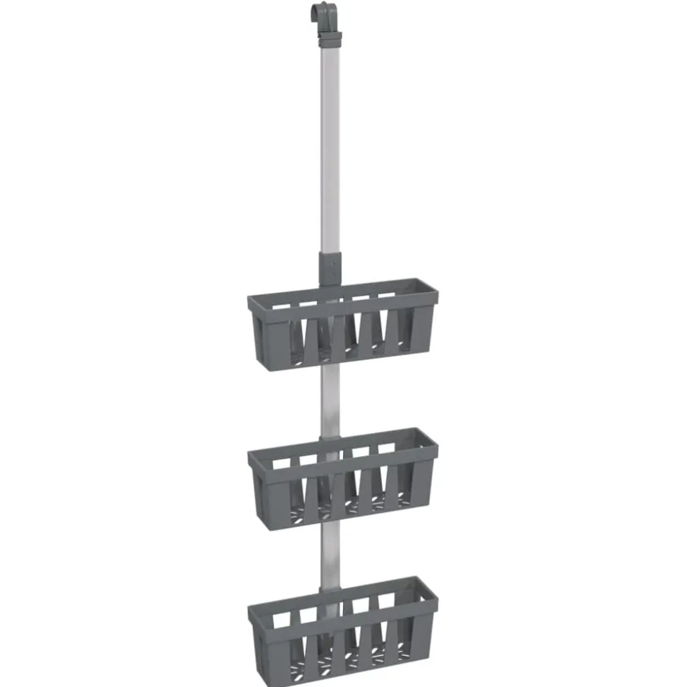 vidaXL Doucherek 30x15x(67-105) cm aluminium