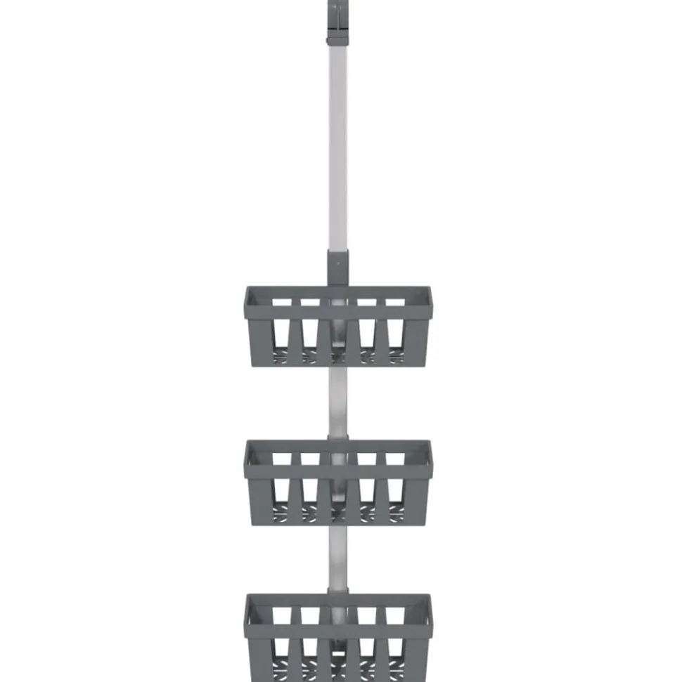 vidaXL Doucherek 30x15x(67-105) cm aluminium