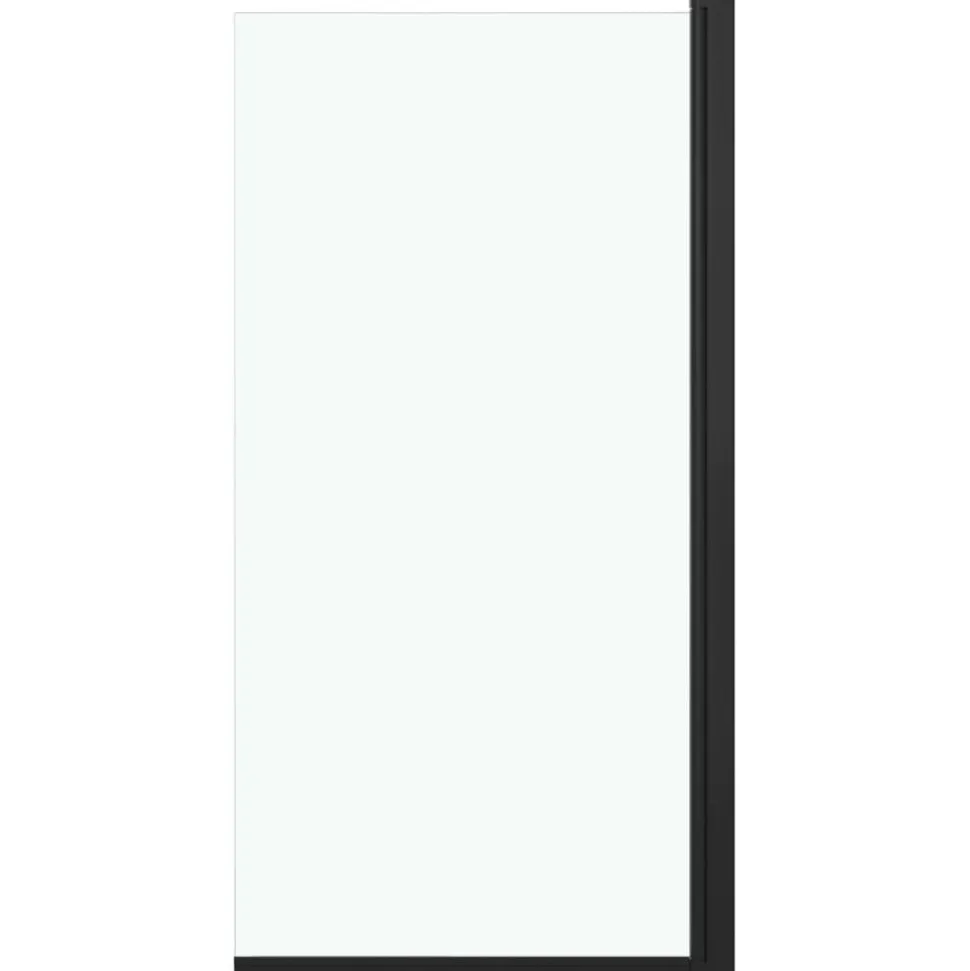 vidaXL Douchewand 68x130 cm ESG zwart