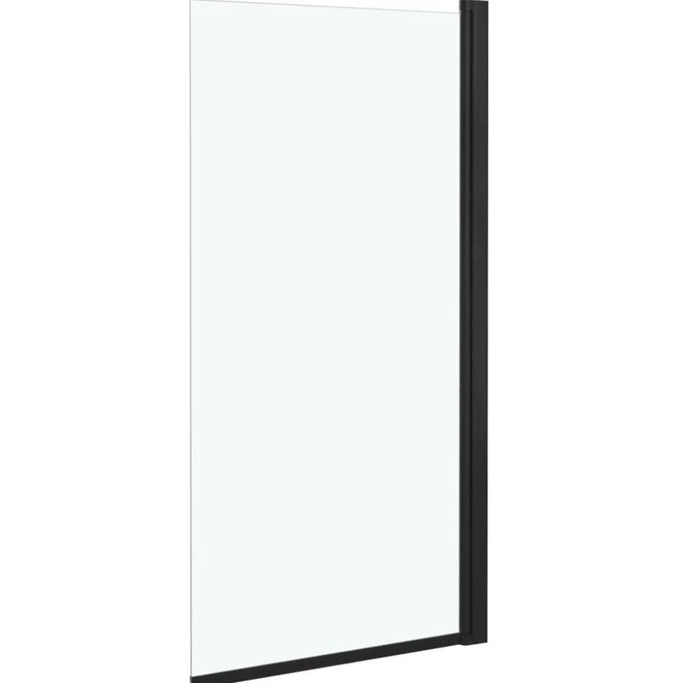 vidaXL Douchewand 68x130 cm ESG zwart