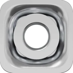 vidaXL Draadbuis Invoeg 2 pcs Zwart en Zilver 15,8 x 15,8 x 22,5 mm