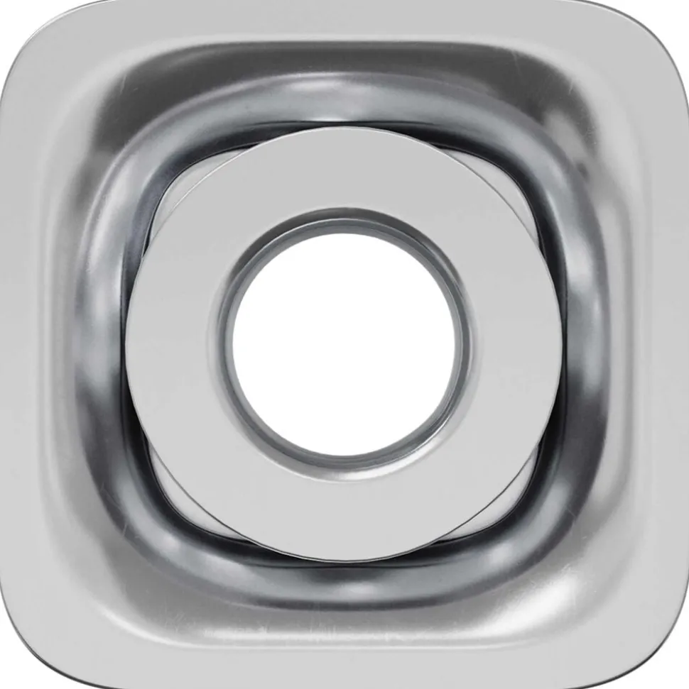 vidaXL Draadbuis Invoeg 2 pcs Zwart en Zilver 15,8 x 15,8 x 22,5 mm