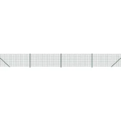 vidaXL Draadgaashek met flens 0,8x10 m groen