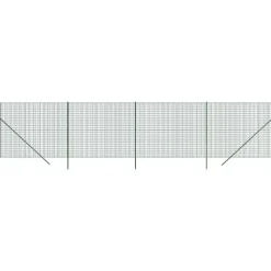 vidaXL Draadgaashek 2x10 m gegalvaniseerd staal groen