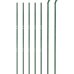 vidaXL Draadgaashek 2x10 m gegalvaniseerd staal groen