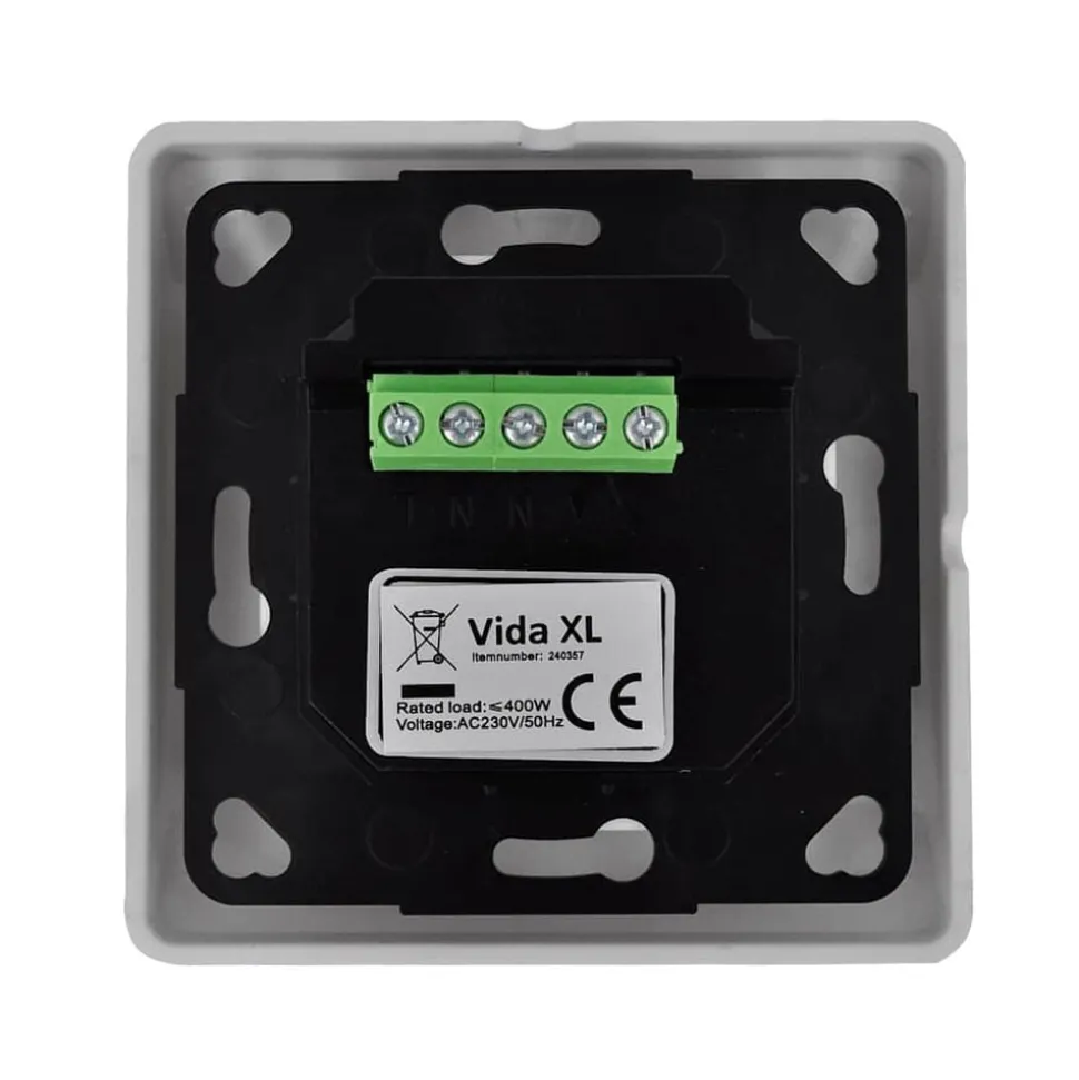vidaXL Draaimotorregelaar met programmeerbare timer