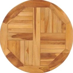 vidaXL Draaiplateau massief teakhout