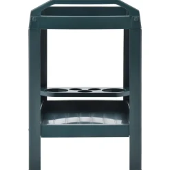 vidaXL Dranktrolley 69x53x72 cm kunststof groen