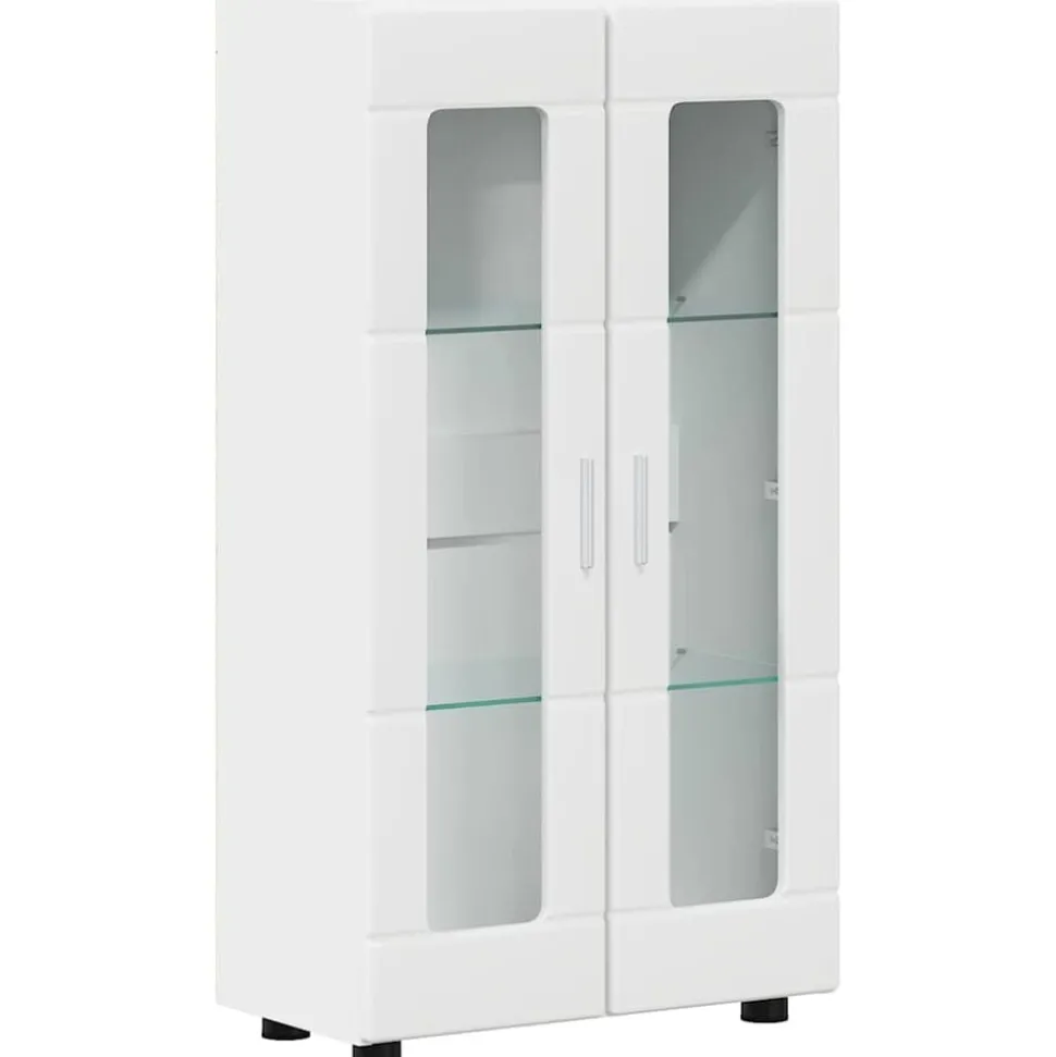 vidaXL Dressoir met plank FLORIN Wit 55,5 x 29 x 100 cm Bewerkt hout