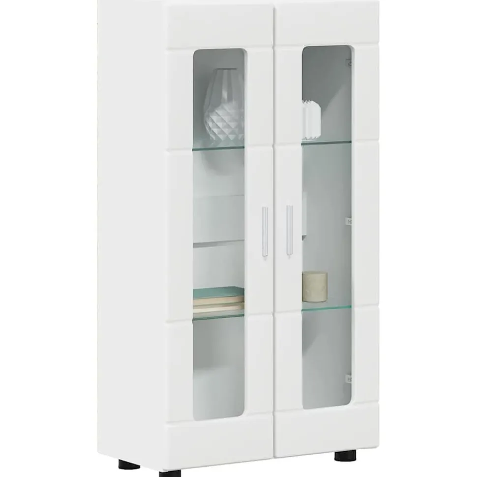 vidaXL Dressoir met plank FLORIN Wit 55,5 x 29 x 100 cm Bewerkt hout