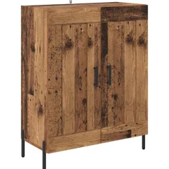 vidaXL Dressoir Oud Hout 69,5 x 34 x 90 cm Gemonteerd hout en ijzer