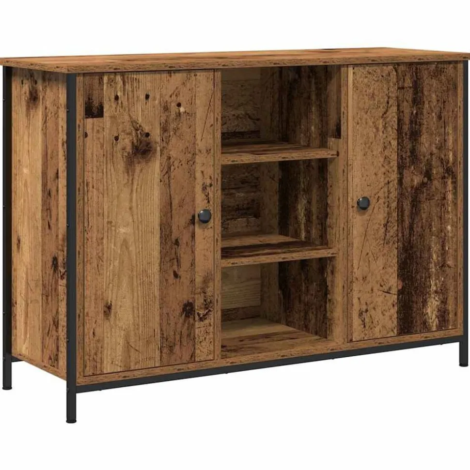 vidaXL Dressoir Oudhout 100 x 35 x 70 cm