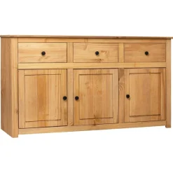 vidaXL Dressoir Panama Range 135x40x80 cm massief grenenhout
