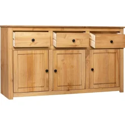 vidaXL Dressoir Panama Range 135x40x80 cm massief grenenhout