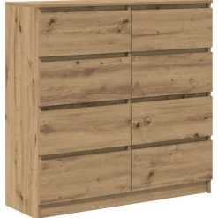 vidaXL Dressoir 100x35x99 cm bewerkt hout artisanaal eikenkleurig
