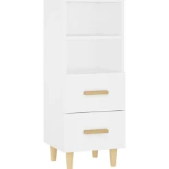 vidaXL Dressoir 34,5x34x90 cm bewerkt hout wit