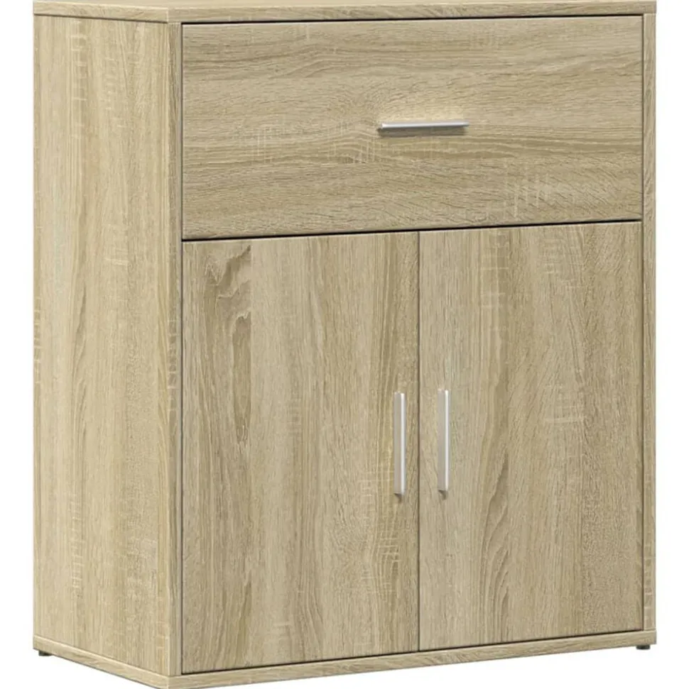 vidaXL Dressoir 60x31x70 cm bewerkt hout sonoma eikenkleurig