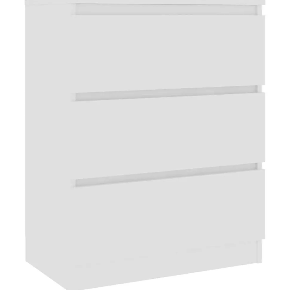vidaXL Dressoir 60x35x76 cm bewerkt hout wit