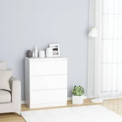 vidaXL Dressoir 60x35x76 cm bewerkt hout wit