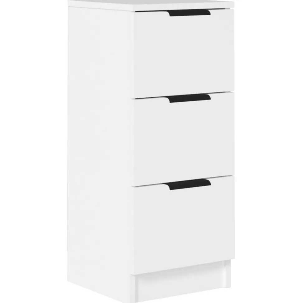 vidaXL Dressoir 30x30x70 cm bewerkt hout wit