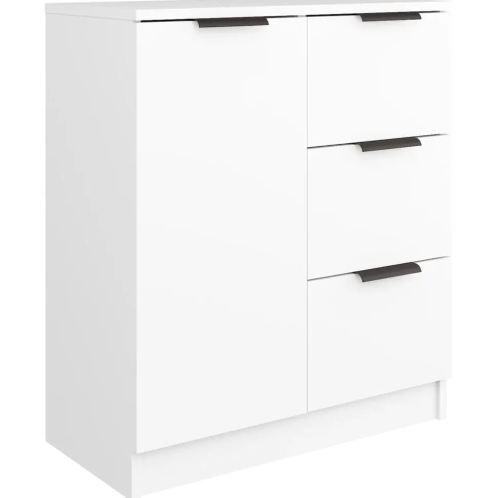 vidaXL Dressoir 60x30x70 cm bewerkt hout wit