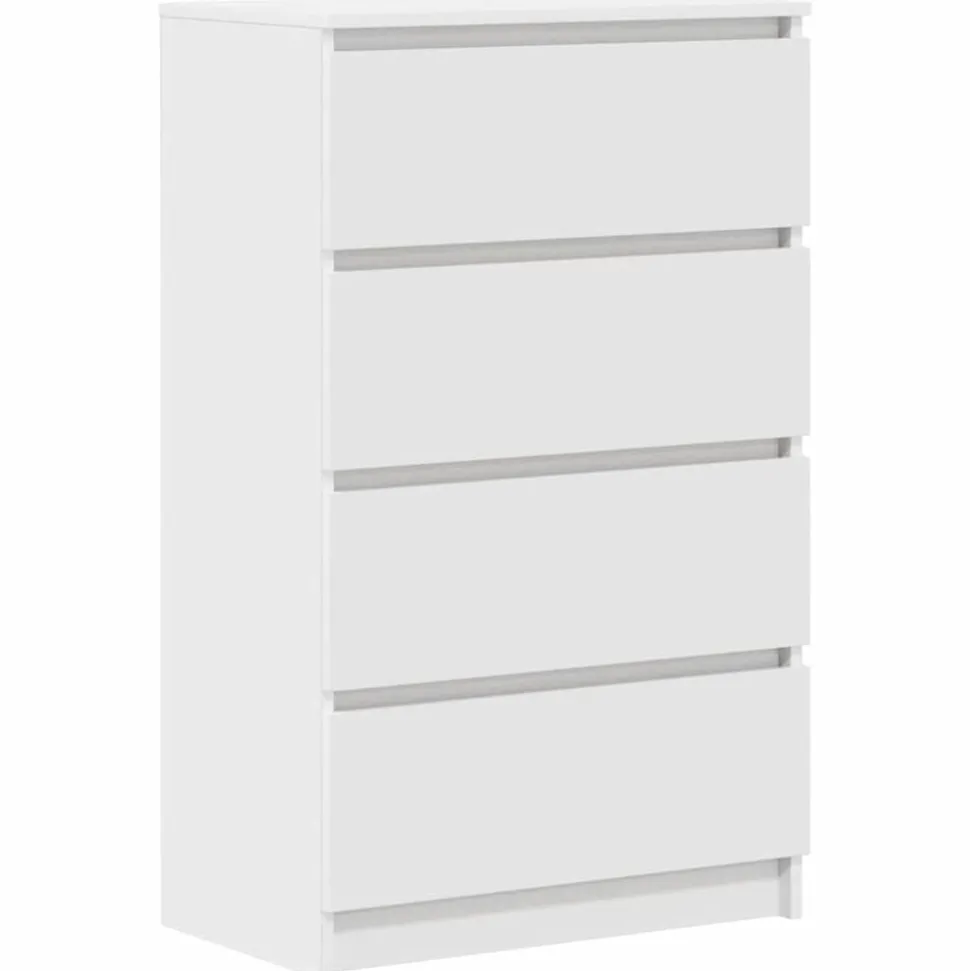 vidaXL Dressoir 60x35x98,5 cm bewerkt hout wit