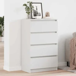 vidaXL Dressoir 60x35x98,5 cm bewerkt hout wit