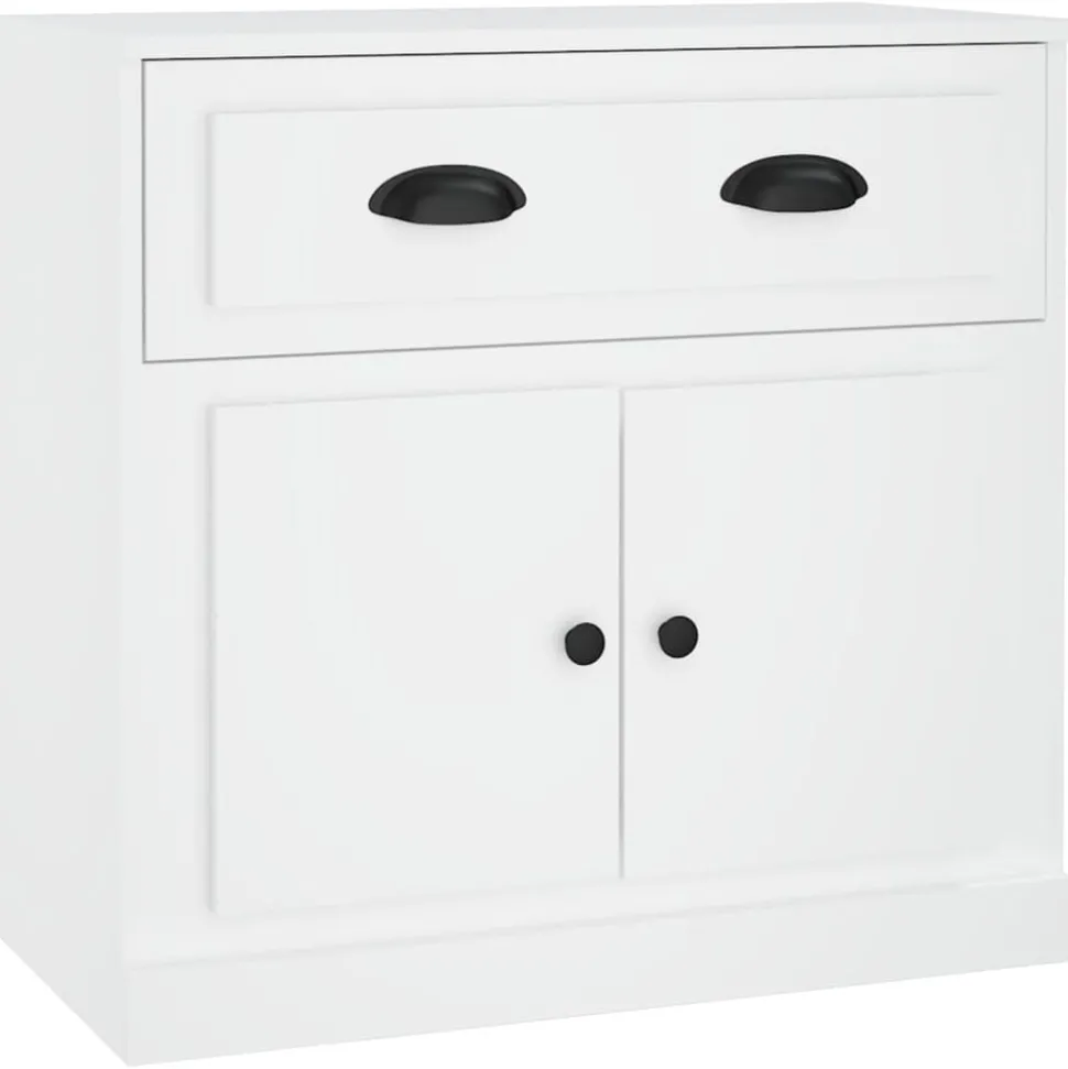 vidaXL Dressoir 70x35,5x67,5 cm bewerkt hout wit