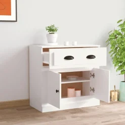 vidaXL Dressoir 70x35,5x67,5 cm bewerkt hout wit