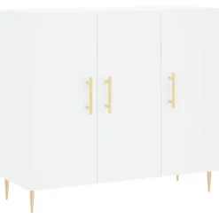 vidaXL Dressoir 90x34x80 cm bewerkt hout wit