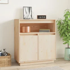 vidaXL Dressoir 70x34x80 cm massief grenenhout