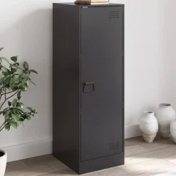 vidaXL Dressoir 34,5x39x107 cm staal zwart