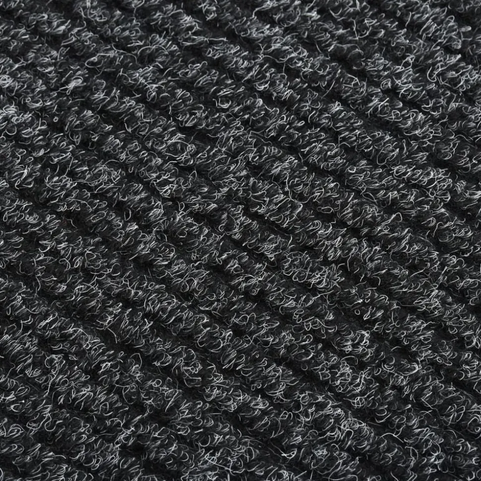 vidaXL Droogloopmat 100x100 cm antracietkleurig
