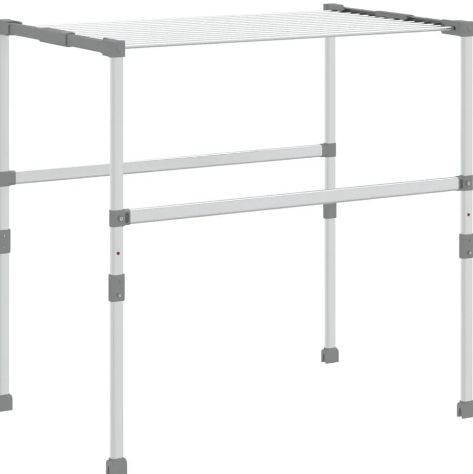 vidaXL Droogrek 83x(50-55)x(40-85) cm aluminium