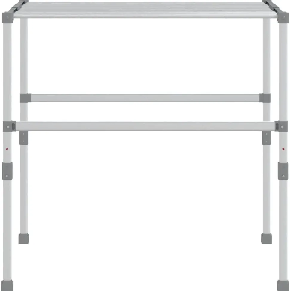 vidaXL Droogrek 83x(50-55)x(40-85) cm aluminium
