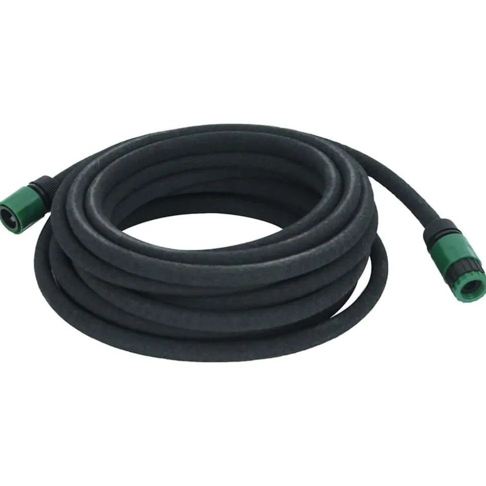 vidaXL Druppelslang 0,6'' 10 m rubber zwart