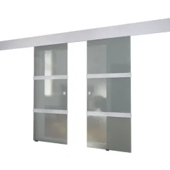 vidaXL Dubbele schuifdeur glas