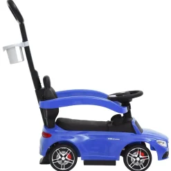 vidaXL Duw-loopauto Mercedes Benz C63 blauw